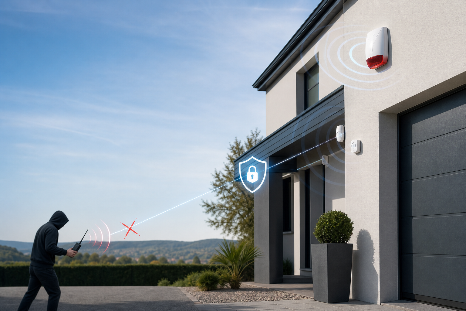 Comparatif alarme sans fil anti-brouillage pour maison sécurisée