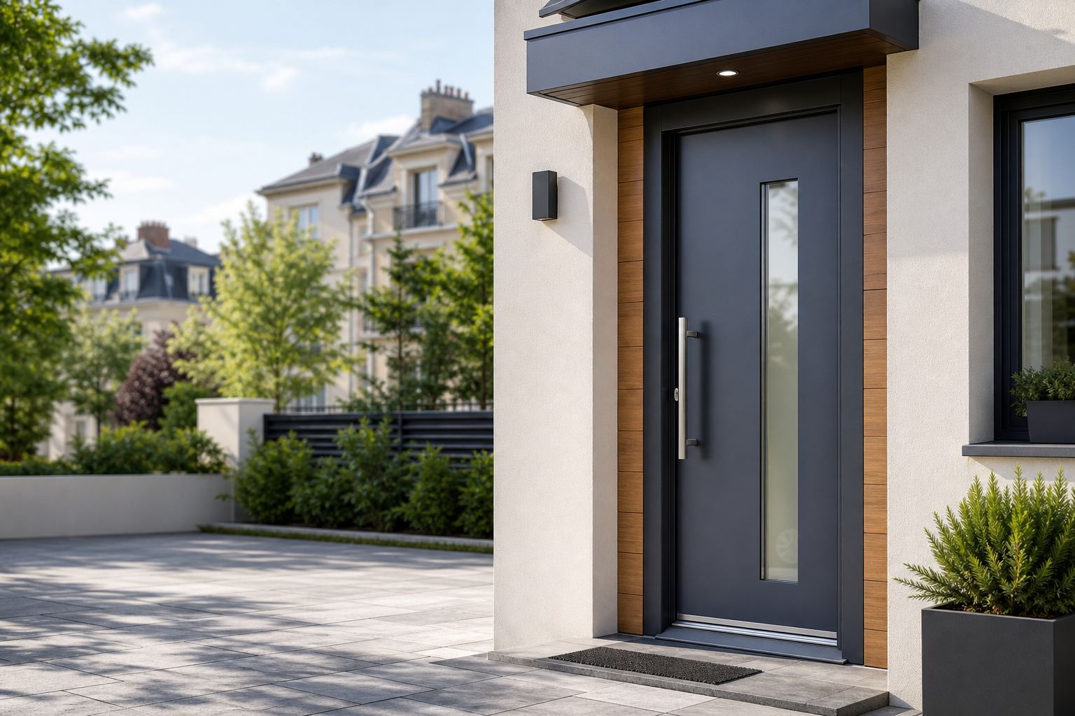 Porte d’entrée isolante moderne posée à rosny sous bois