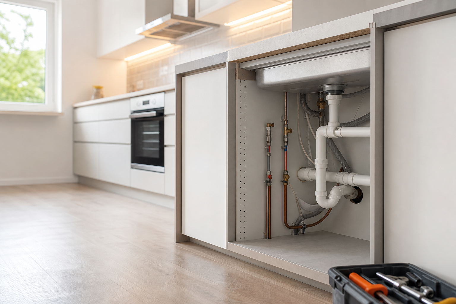 schema plomberie evier cuisine lors d’une rénovation